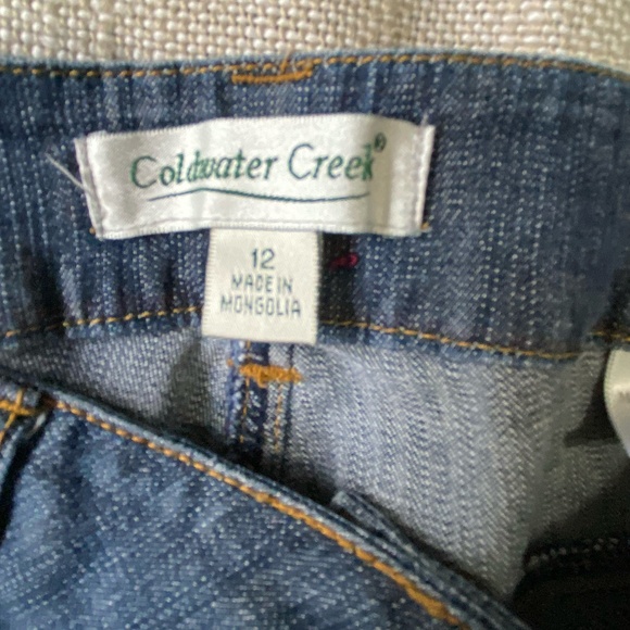 Coldwater Creek Womens Denim Cuffed Casual Vacation Capris-Sz-12 - Picture 15 of 16